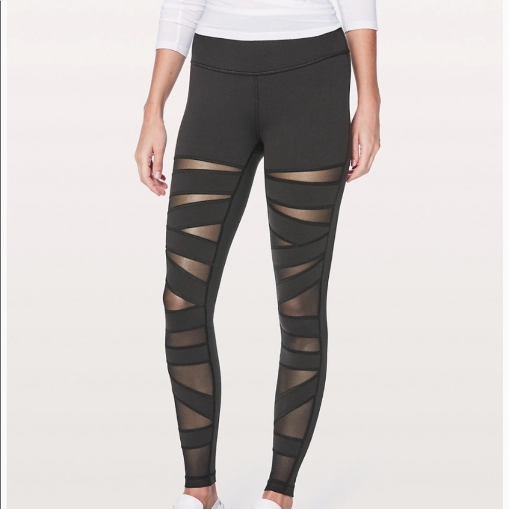 Lululemon Wunder Under Mesh Leggings